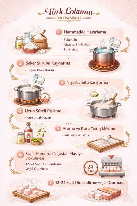 Lokum Üretim Süreci